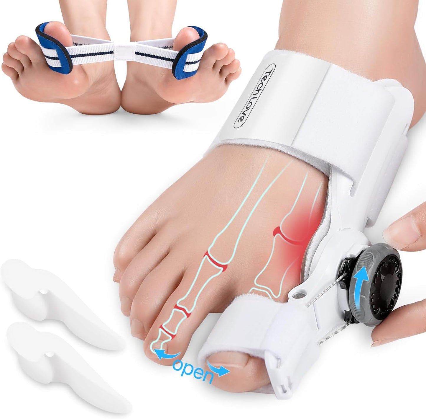TENICORE Adjustable Bunion Splint - Day & Night Support