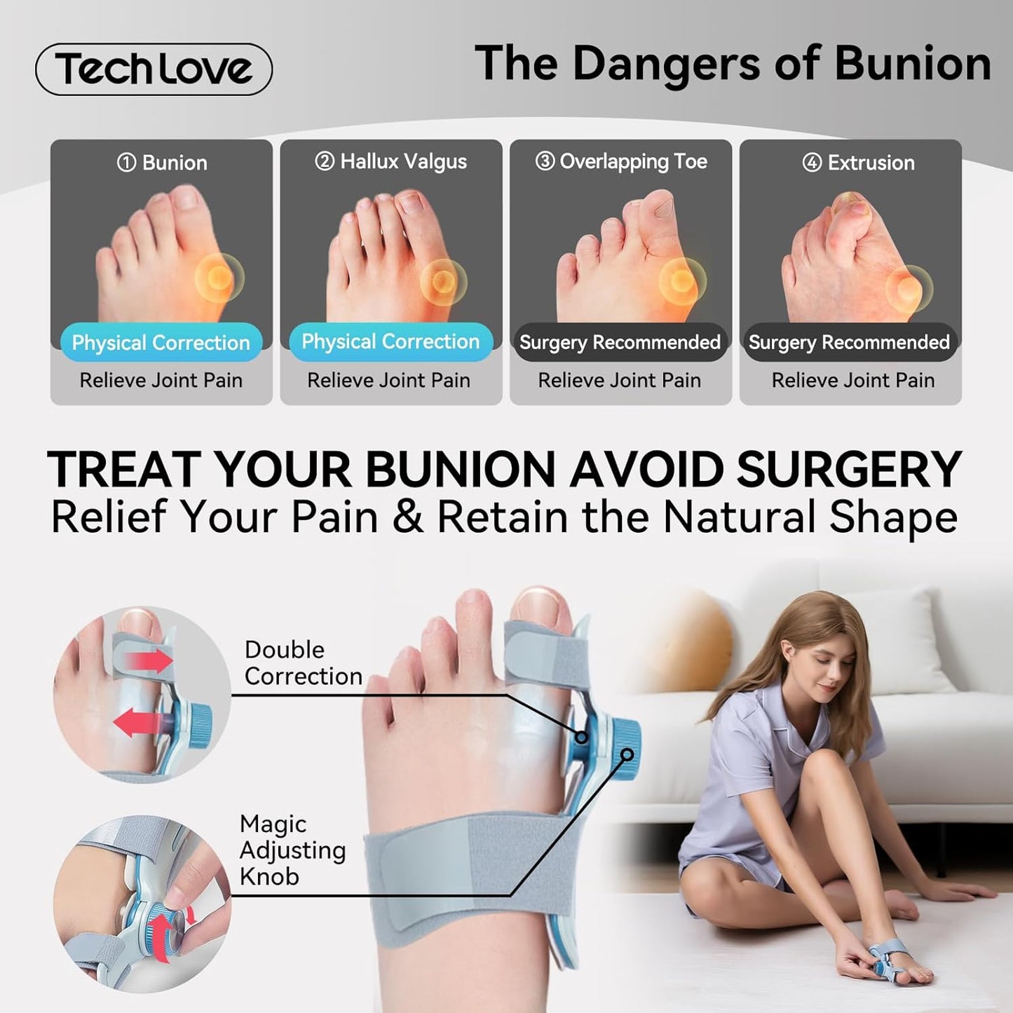 TENICORE Bunion Corrector For Women Big Toe