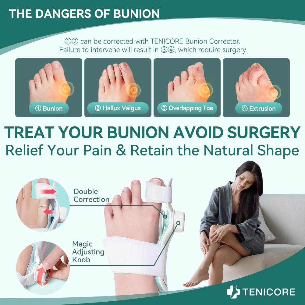 TENICORE Big Toe Orthosis & Hallux Valgus Correction Bunion Splint