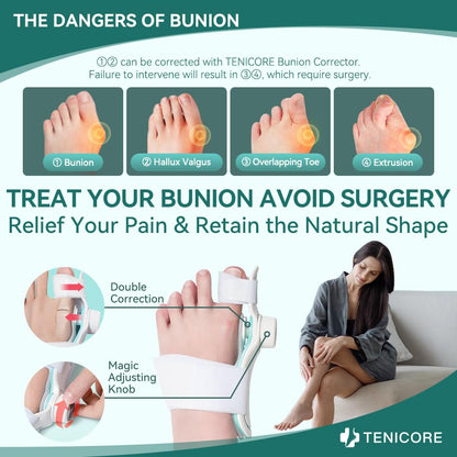 TENICORE Big Toe Orthosis & Hallux Valgus Correction Bunion Splint