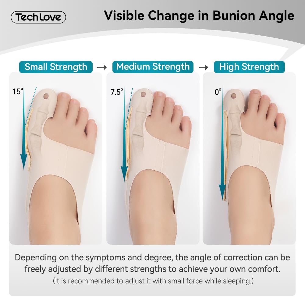 Tech Love Bunion Corrector Socks Women-Large 1 Pair