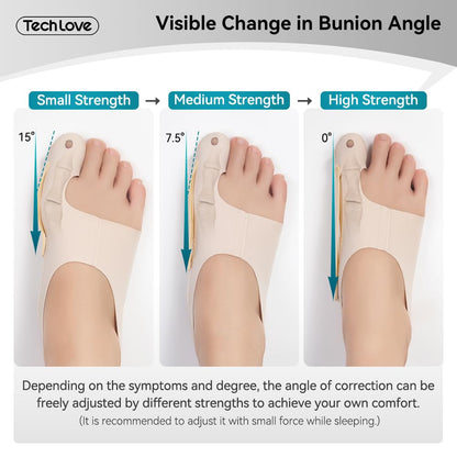 Tech Love Bunion Corrector Socks Women-Large 1 Pair