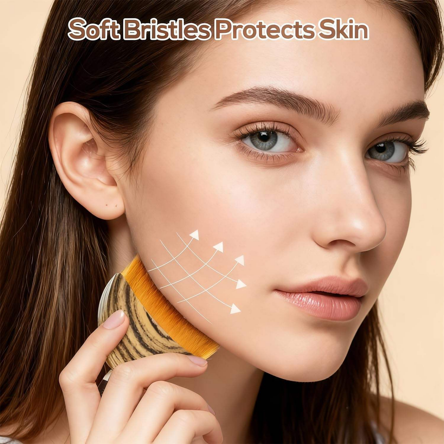 TENICORE Lymphatic Contour Face Brush  For Face,Chin & Jawline Sculpting