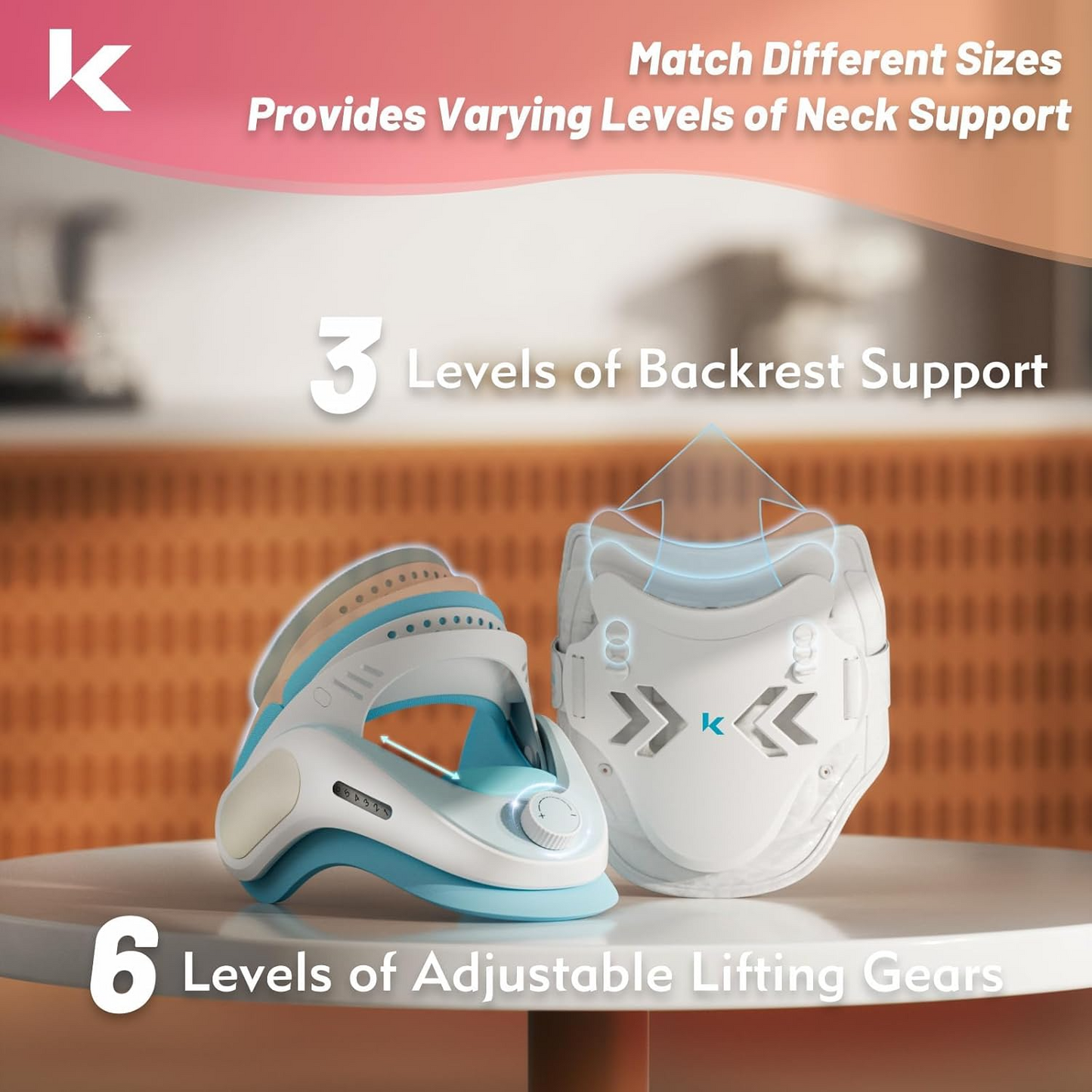 LK Neck Stretcher With Built-In Integrated Airbag Neck Traction Device