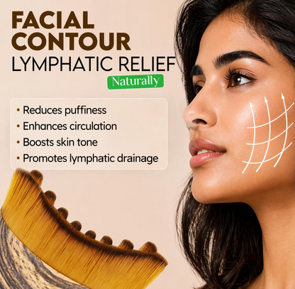 TENICORE Lymphatic Contour Face Brush  For Face,Chin & Jawline Sculpting