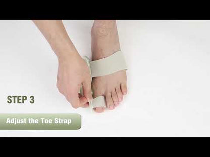 TENICORE Big Toe Bunion Splints Hammer Toe Straightener with Silicone Pad Light Green-1pc