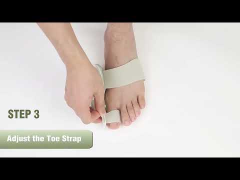 Tenicore bunion corrector wearing tutorial and comparison: Compared to ordinary hard splints, this demonstrates soft silicone, wearable under shoes, and secure fit. Corrects bunions, usable day and night. The product showcases the wearing process and repair demonstration. The Tenicore bunion corrector helps more patients with bunions resolve their big toe problems.