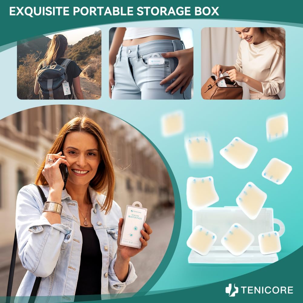Tenicore Foot Protector Pads will not take up much space, it can be put into your pocket, hung on the backpack, and is very convenient to carry
